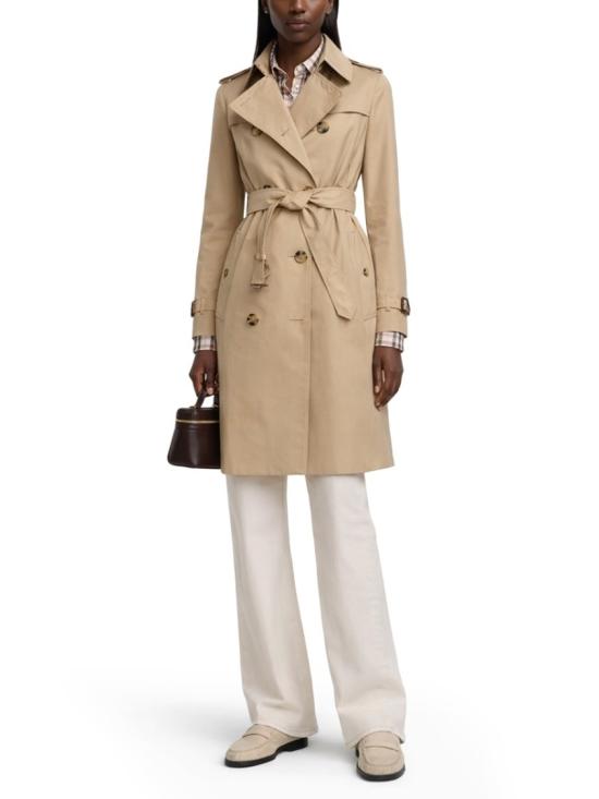  버버리 미드 렝스 켄싱턴 헤리티지 트렌치 코트 8117243 A1366 Neutrals - BURBERRY