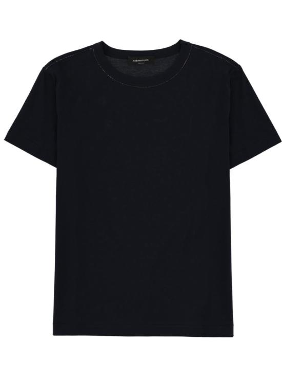 26SS 파비아나 필리피 반팔 저지 티셔츠 JED266F133 L7965146 Black