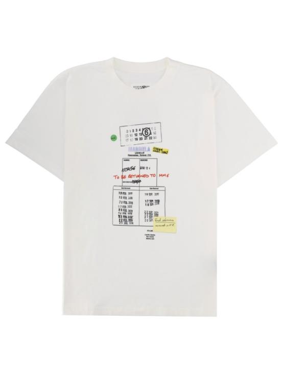 26SS MM6 메종마르지엘라 반팔 티셔츠 SH0GC0070 M20170101 White