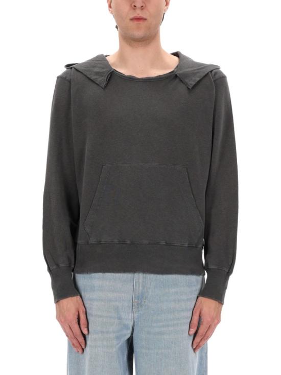 26SS 아워레가시 후드 티셔츠 M2266RWB WASHEDBLACKROGUELOOPBACK Grey - OUR LEGACY
