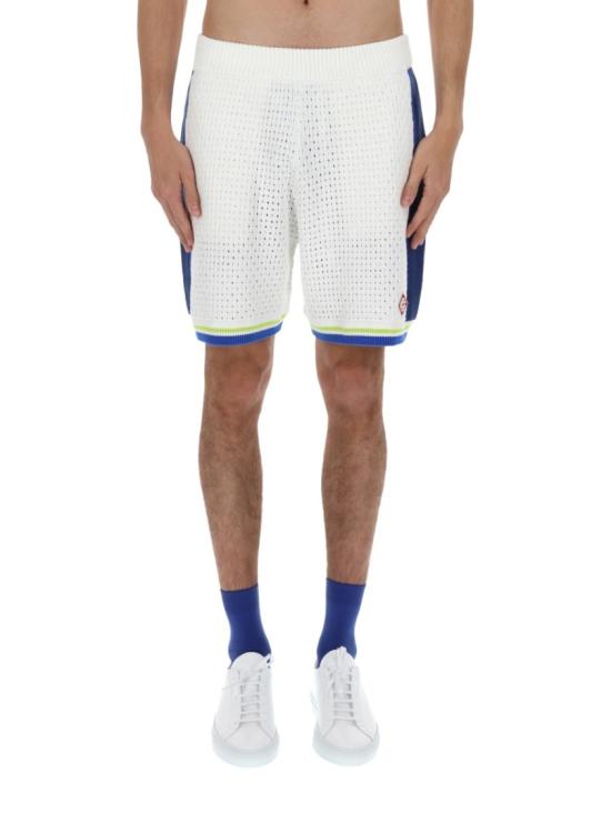 26SS 카사블랑카 숏팬츠 M SS26 KW 1311 01WHITE BLUE White - CASABLANCA
