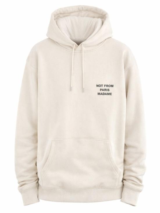 26SS 드롤드무슈 후드 티셔츠 HO162 CO127MASTIC Neutrals