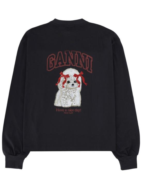  가니 푸들 롱슬리브 티셔츠 A1050036 252 Black