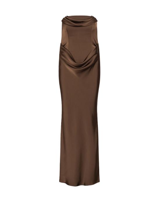 26FW 로테이트 롱 원피스 9632387 Brown