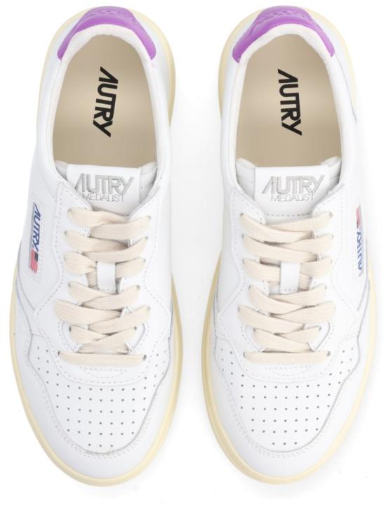 26SS 오트리 메달리스트 로우 레더 스니커즈 AULW LL08 White - AUTRY