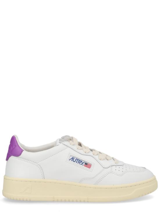 26SS 오트리 메달리스트 로우 레더 스니커즈 AULW LL08 White