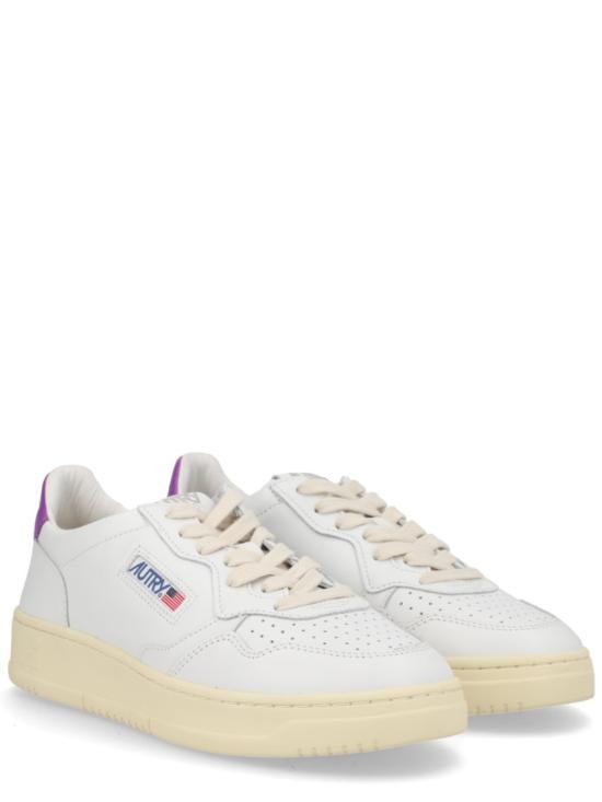 26SS 오트리 메달리스트 로우 레더 스니커즈 AULW LL08 White - AUTRY