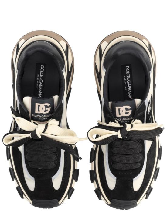 26SS 돌체앤가바나 DG 컨트리 로드 나일론 앤 레더 스니커즈 CS2403 A02058S469 Black - DOLCE & GABBANA