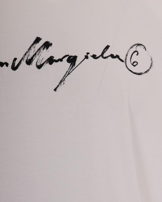 26FW MM6 메종마르지엘라 반팔 티셔츠 1096243 White - MM6 MAISON MARGIELA