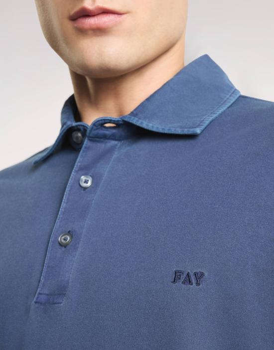 26SS 페이 폴로 티셔츠 NPMB252143TUY1U811 Blue - FAY