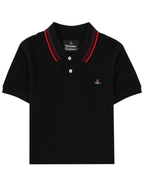26SS 비비안웨스트우드 폴로 티셔츠 1H010004 J00AUN401 Black