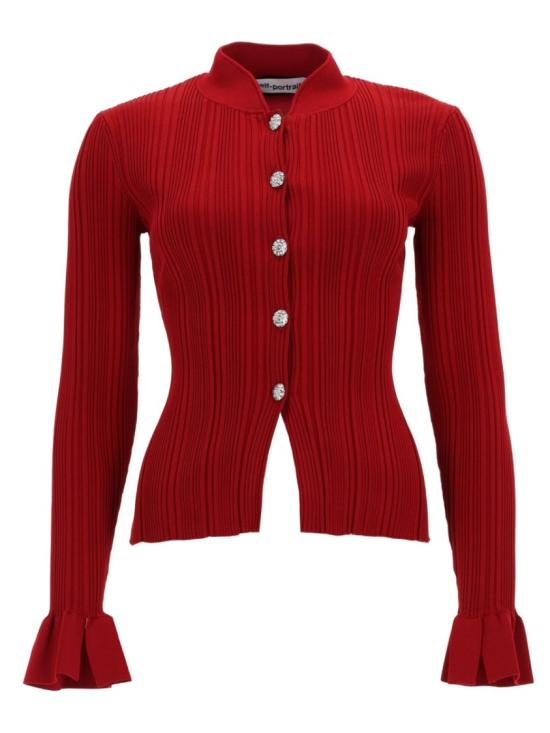26SS 셀프 포트레이트 가디건 RS26 555C R RED Red