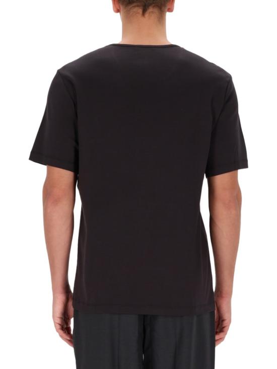 25FW 르메르 리브드 유넥 티셔츠 TO1109 LJ1016BK998 Black - LEMAIRE