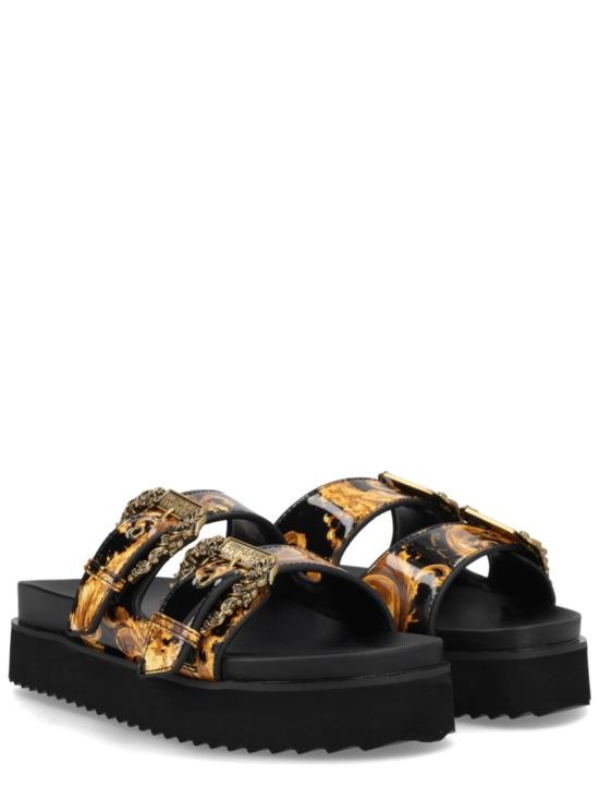 26SS 베르사체 바로크 버클 아리조나 샌들 80VA3SM1 ZS366G89 Black - VERSACE