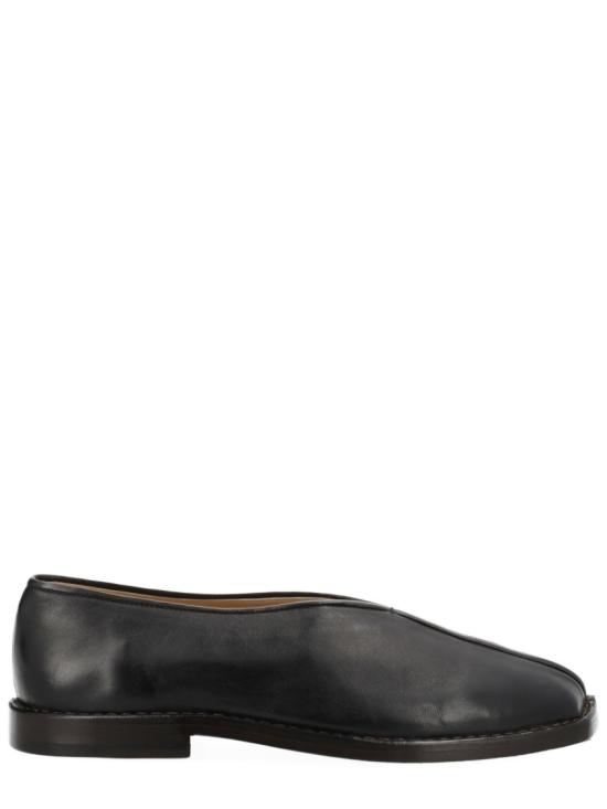 26SS 르메르 플랫 파이핑 슬리퍼 FO0290 LL0023MU096 Black