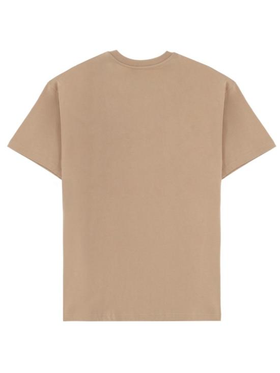  지방시 맥시 로고 코튼 티셔츠 BM71NK3YRS 255 Brown - GIVENCHY
