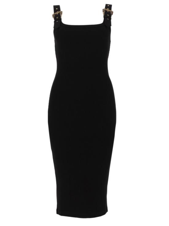 26SS 베르사체 미디 원피스 80HAO943 J0198899 Black