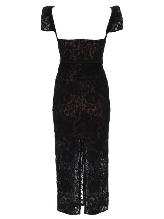 26SS 셀프 포트레이트 롱 원피스 RS26 173MA B BLACK Black - SELF PORTRAIT