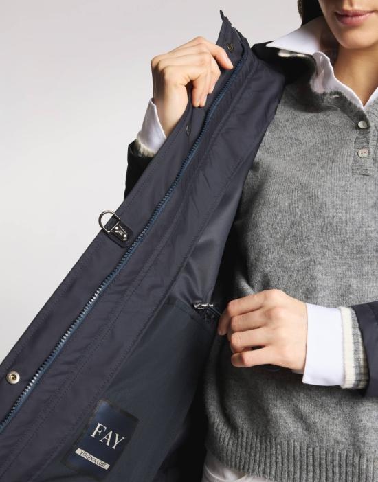 26SS 페이 코트 NAW50523960AX2U804 Blue - FAY