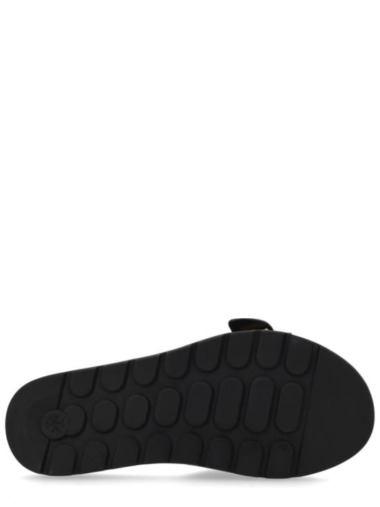 26SS 토리버치 버클 슬라이드 157872 001 Black - TORY BURCH