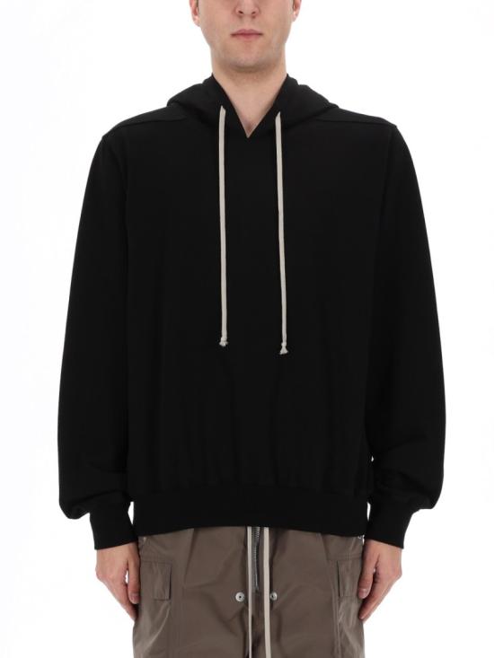 26SS 릭 오웬스 후드 티셔츠 RR01F2281 BAEP160911 Black - RICK OWENS