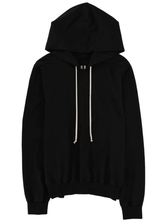 26SS 릭 오웬스 후드 티셔츠 RR01F2281 BAEP160911 Black