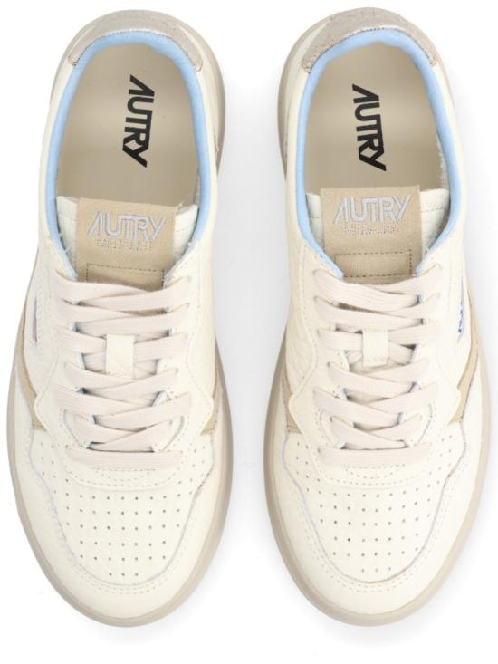 26SS 오트리 메달리스트 로우 레더 스니커즈 AULW NE15 White - AUTRY