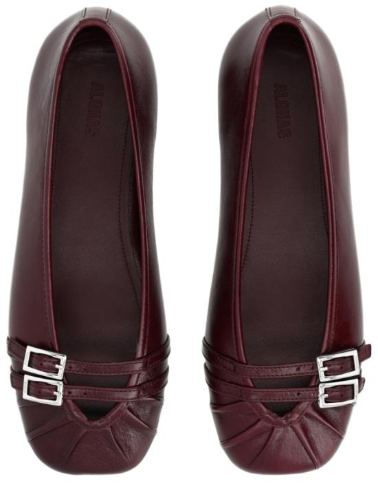 26SS 알로하스 플랫 슈즈 S101178 02 RIFTBURGUNDY Grey - ALOHAS