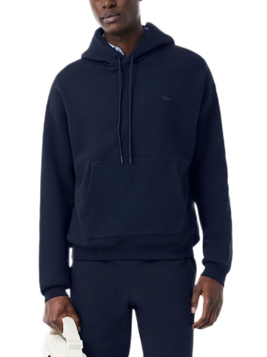 26SS 라코스테 루즈핏 후드 풀오버 SH7741166 Black - LACOSTE