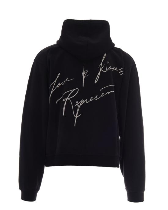 26FW 리프레젠트 후드 티셔츠 3152402 Black - REPRESENT