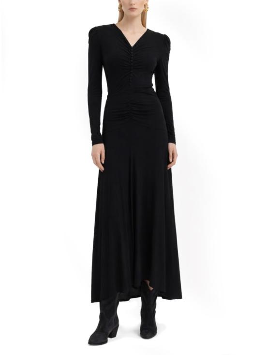 26SS 이자벨마랑 하베나 롱 원피스 하베나 롱 원피스 RO1040FA D1K02I01BK Black - ISABEL MARANT