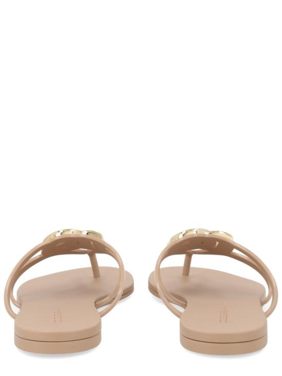 26SS 돌체앤가바나 러버 비치웨어 슬라이드 CW2418 AY8178B185 Neutrals - DOLCE & GABBANA