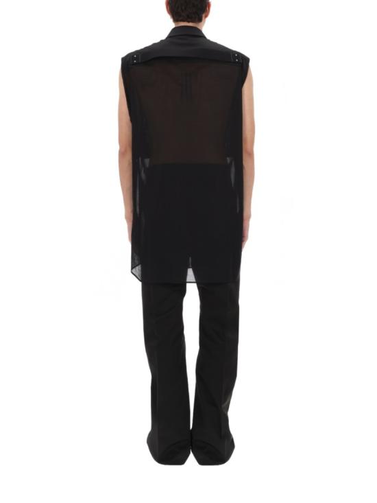 26SS 릭 오웬스 반팔 셔츠 RU01F2229 CV09 Black - RICK OWENS
