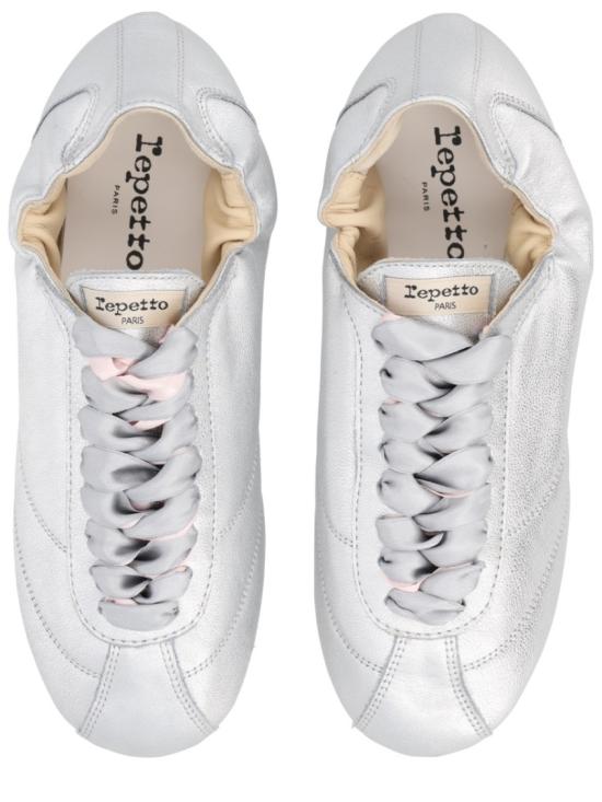  레페토 테니스 실크 스니커즈 V4230VEMD 020 White - REPETTO
