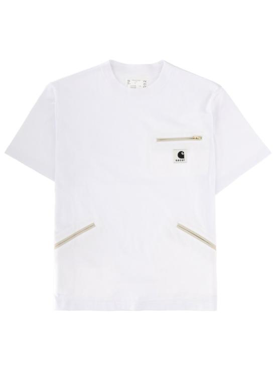 26SS 사카이 X 칼하트 WIP 반팔 티셔츠 26 01092S 101 White
