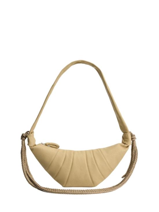  르메르 그레인드 버팔로 레더 브레이드 미디움 크루아상 백 BG0174 LL0160BG225 Neutrals
