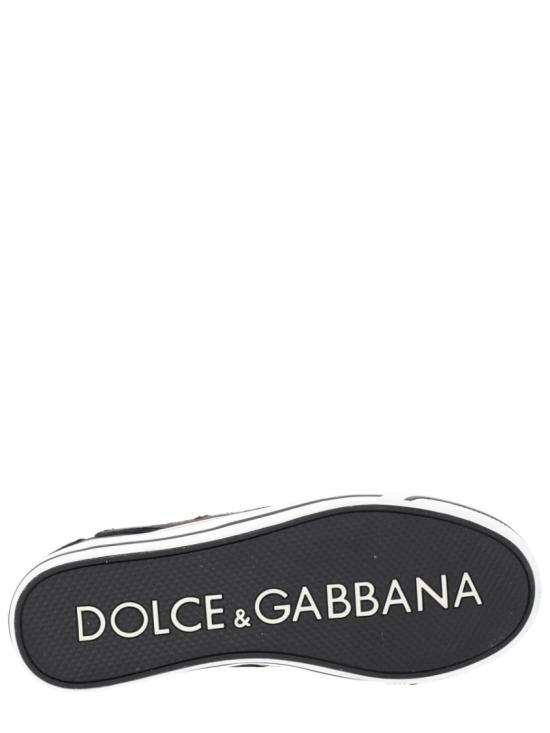 26SS 돌체앤가바나 레오 프린트 포니 DG 세일링 스니커즈 CS2385 AY815HK5JF Black - DOLCE & GABBANA