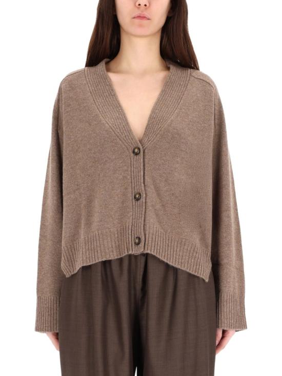 25FW 루루 드 세종 가디건 KAIALDS TAUPEMELANGE Brown