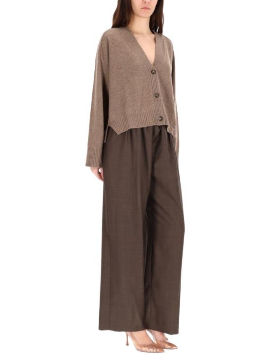 25FW 루루 드 세종 가디건 KAIALDS TAUPEMELANGE Brown - LOULOU DE SAISON