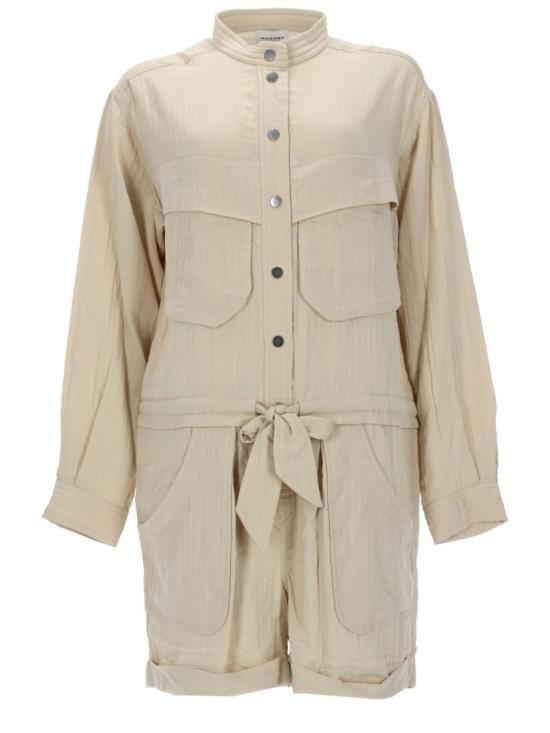 26SS 이자벨마랑에뚜왈 베티나라이트웨이트 텍스쳐드 코튼 플레이수트 CB0101FA D1G02E23EC Neutrals