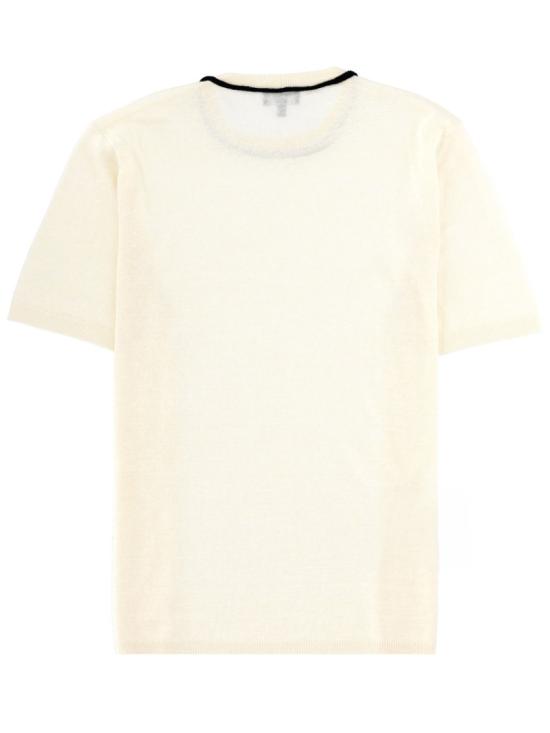 26SS 조르지오 아르마니 반팔 티셔츠 GM003520 AF24710F0026 Neutrals - GIORGIO ARMANI
