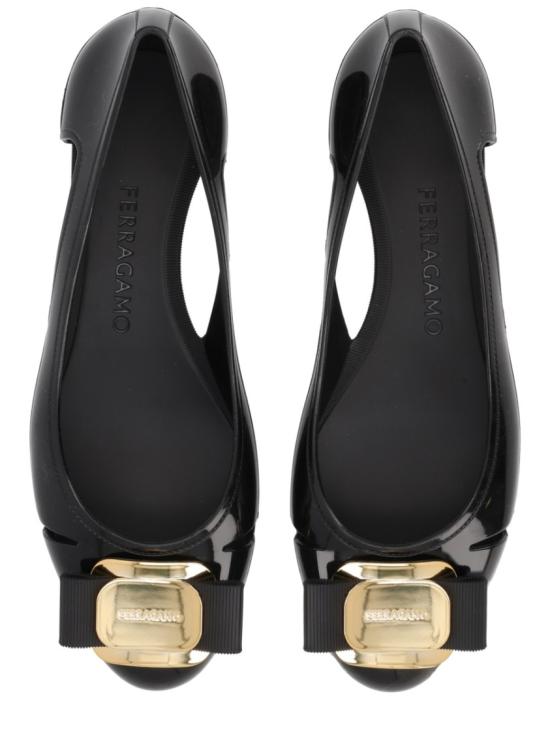 26SS 살바토레 페라가모 플랫 슈즈 785441 01K557001 Black - SALVATORE FERRAGAMO