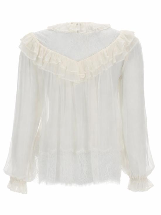 26SS 셀프 포트레이트 블라우스 RS26 192T W WHITE White - SELF PORTRAIT