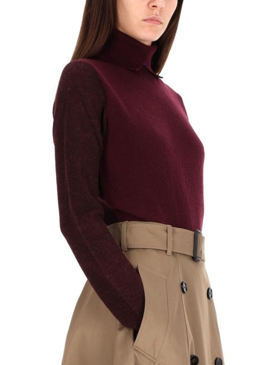  버버리 터틀넥 8115207 C1494 Burgundy - BURBERRY