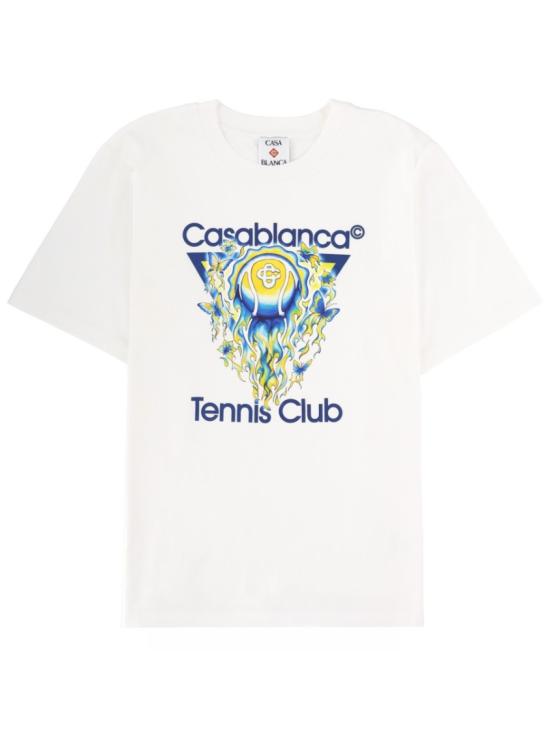 26SS 카사블랑카 반팔 티셔츠 M SP26 JTS 001 01TENNISCLUBICON White