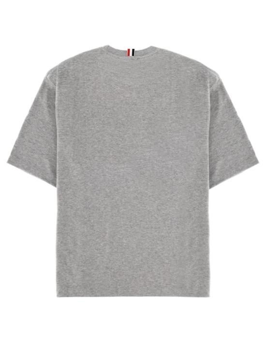  톰브라운 밀라노 코튼 오버사이즈 포켓 티셔츠 MJS183A 07323055 Grey - THOM BROWNE