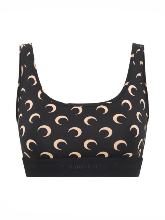  마린세르 올오버 문 프린트 브라탑 WUW055B CJER0001IT99 Black