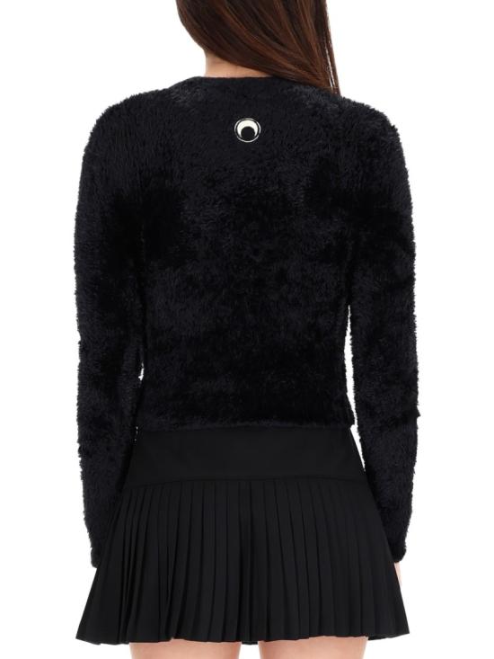 25FW 마린세르 긴팔 티셔츠 WTK037A CKNI0535BK99 Black - MARINE SERRE