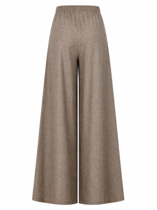 26SS 파비아나 필리피 아멜리아 린넨 조거 팬츠 PAD276F291 M1310161 Brown - FABIANA FILIPPI