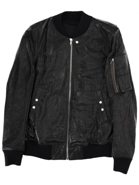 26SS 릭 오웬스 봄버 자켓 RU01F2778 LBE09 Black